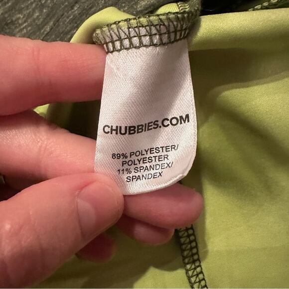 Chubbies The Arboretum Movement Green Quarter Zip‎ Long Sleeve Jacket Sz S NEW - Picture 6 of 10